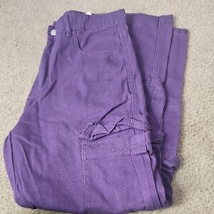 SHEIN Purple Men's Straight Jeans